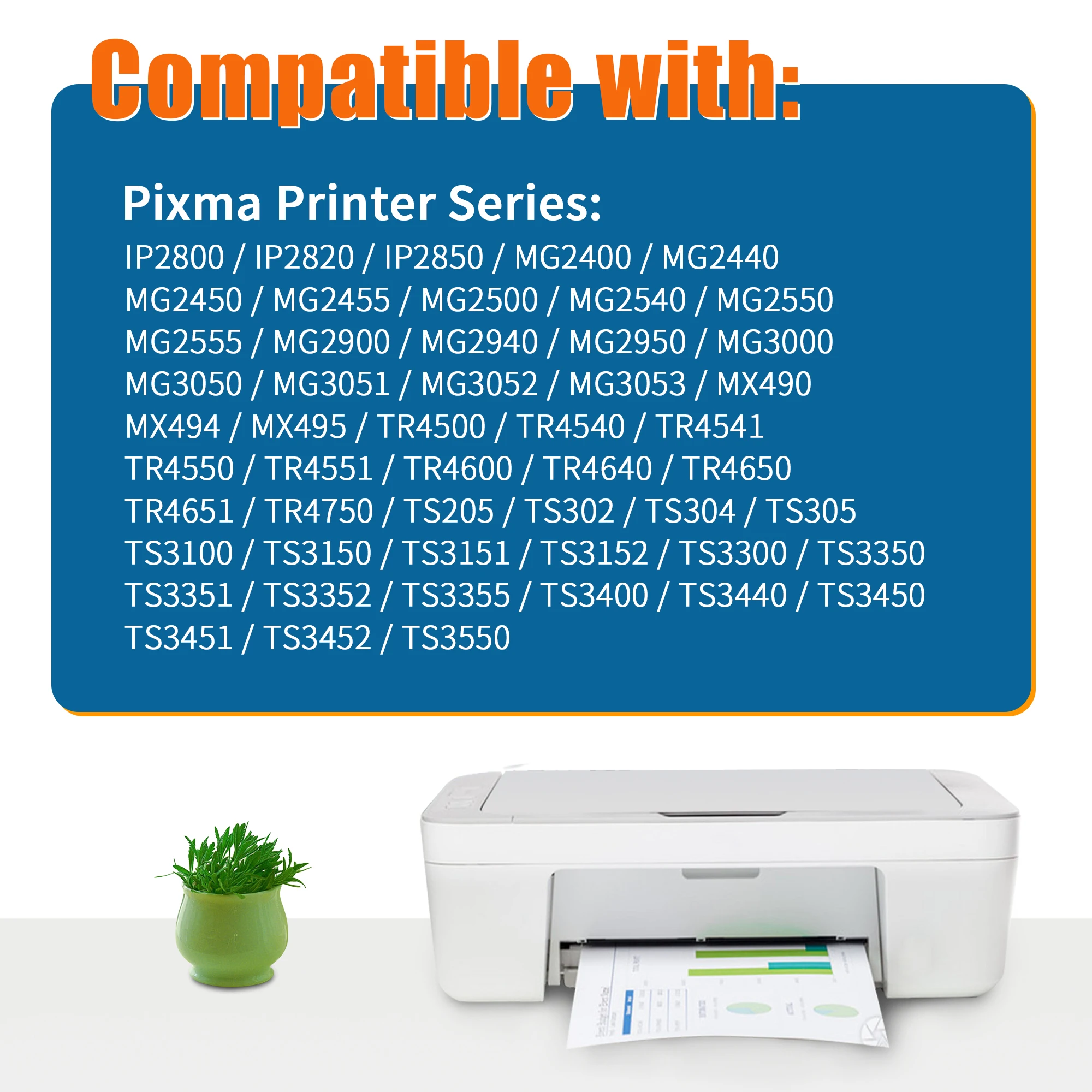 Temperatoner 545 XL 546 XL Multipack Druckerpatronen Kompatibel Für Canon PG-545 XL CL-546 XL