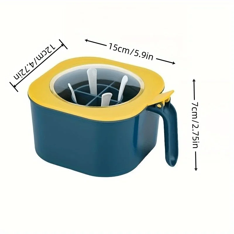 A 4-In-1 Large Capacity Seasoning Box with a Lid And Spoons Comes with Four Spoons for in The Home Kitchen for Salt Containers 3