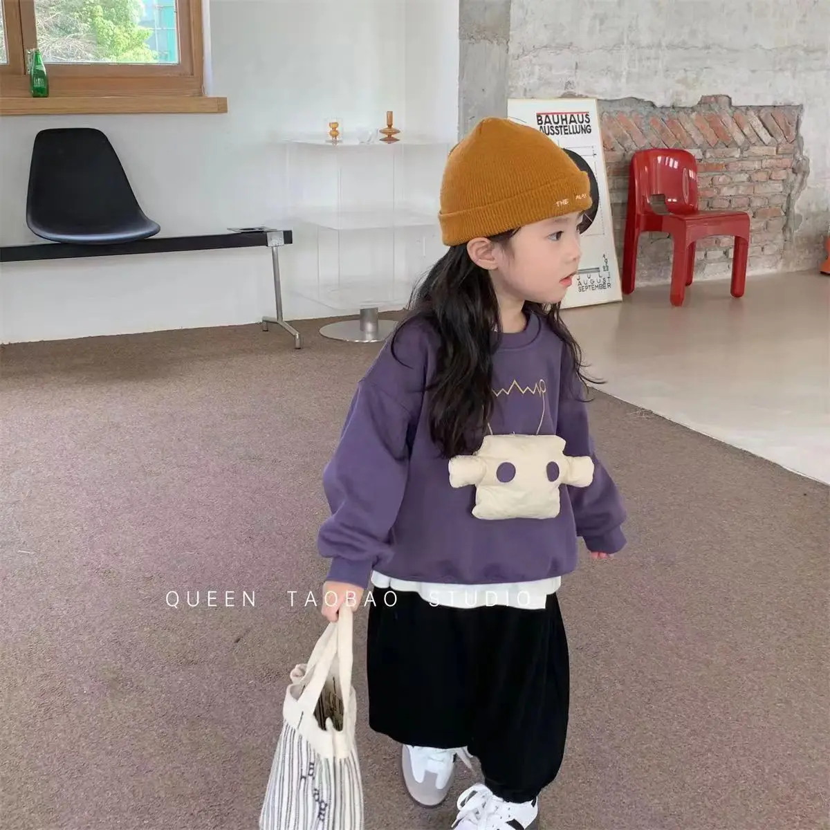 

Girls New Set Spring and Autumn Clothing Baby Stylish Hoodie Children Sports Two-piece Set Korean Children Fashion Trend