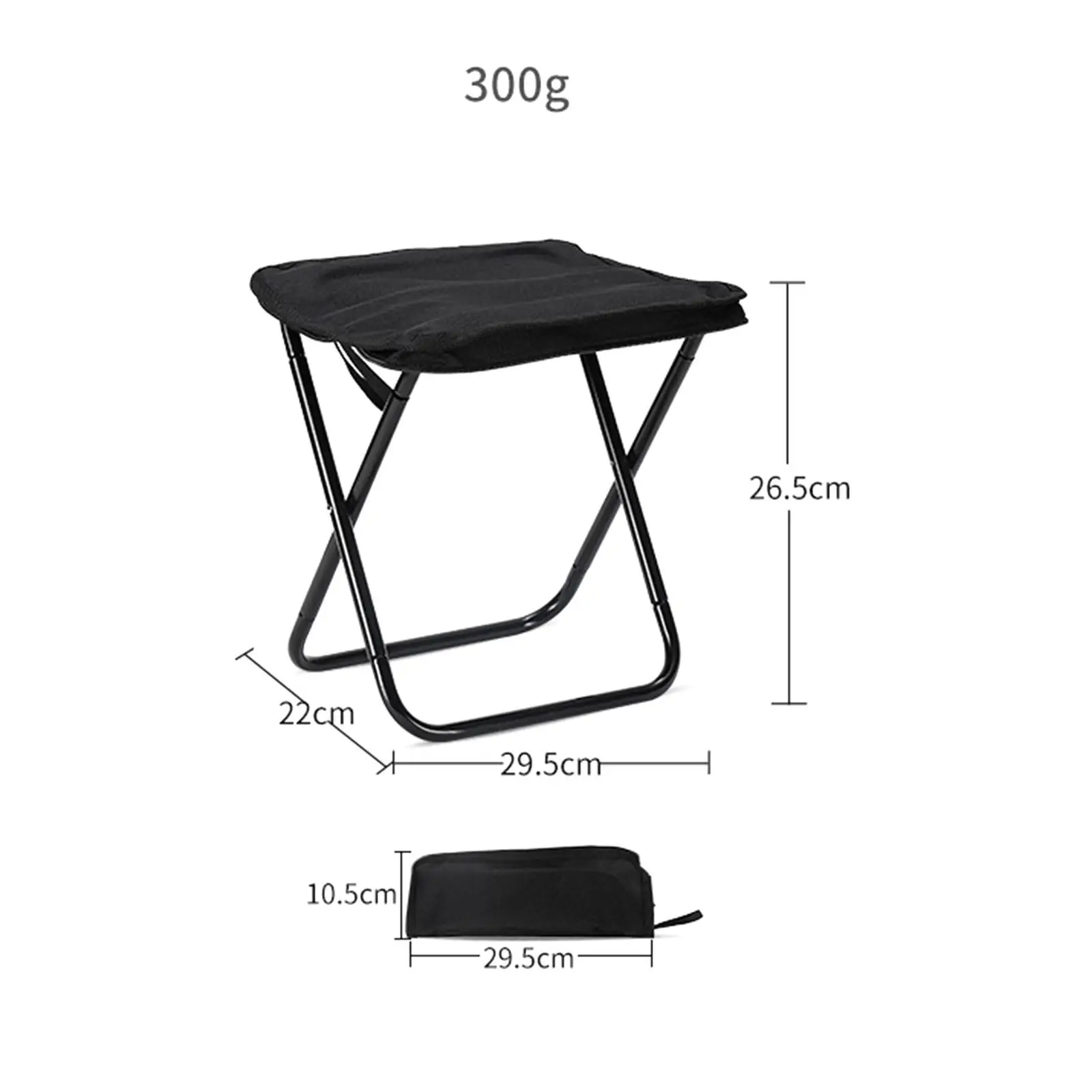 Camping Stool Compact Chair Heavy Duty Lightweight Portable Chair Mini Folding Stool for Fishing Hiking Patio Garden Barbecue