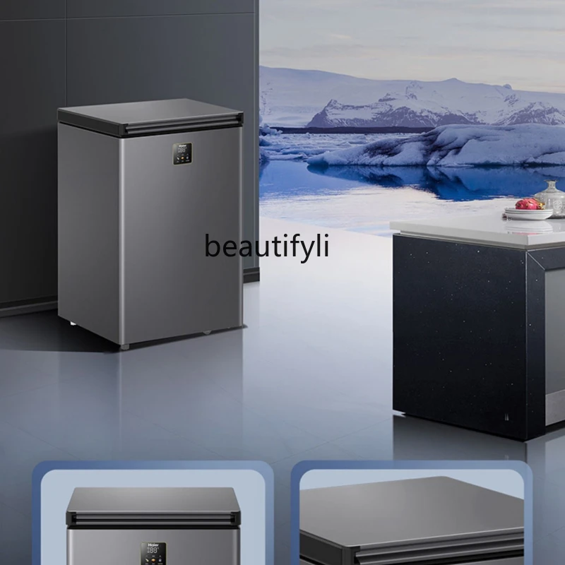 Freezer Household Refrigerated Cabinet Freezer Dual-Use Small Less Frost minus-40 ℃ Freezer