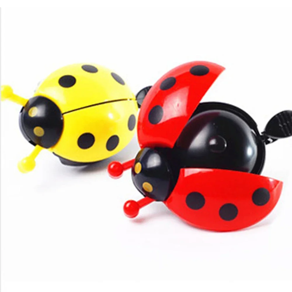 Bicycle Bell 1PC Small Cartoon Beetle Ladybug For Kids Girls Bike Ride Mini Alarm Accessories