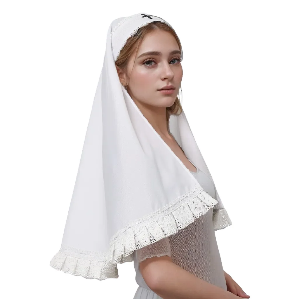 Hair accessories cosplay headpiece Lolita Black Nun Headpiece Veil for women Halloween