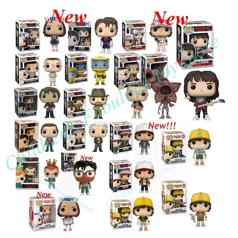 thumbnail image 2 of FUNKO POP Stranger All Series Toys Suzie Dustin Steve Robin Max Figuras de acción de vinilo Colección Modelos para regalos para niños, 2 of 5