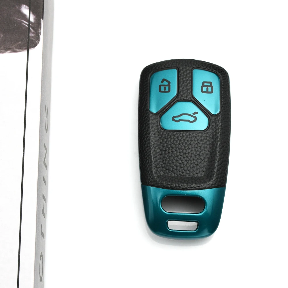 Premium Leather TPU Car Key Fob Protector Cover