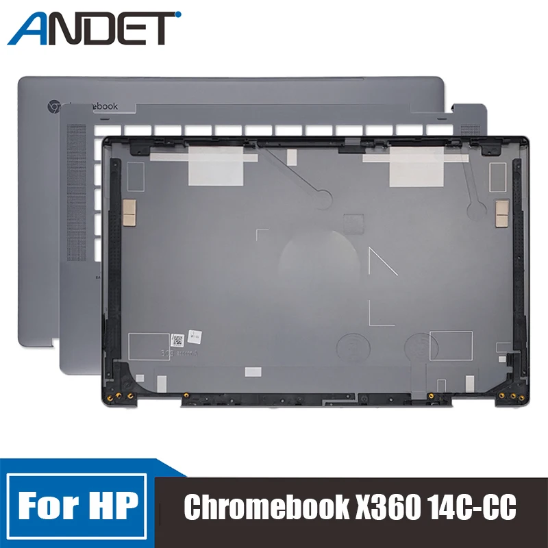 

New For HP Chromebook X360 14C-CC Gray Lcd Back Cover Rear Lid Keyboard Bezel Palmrest Upper Case Laptop Housing M47326-001