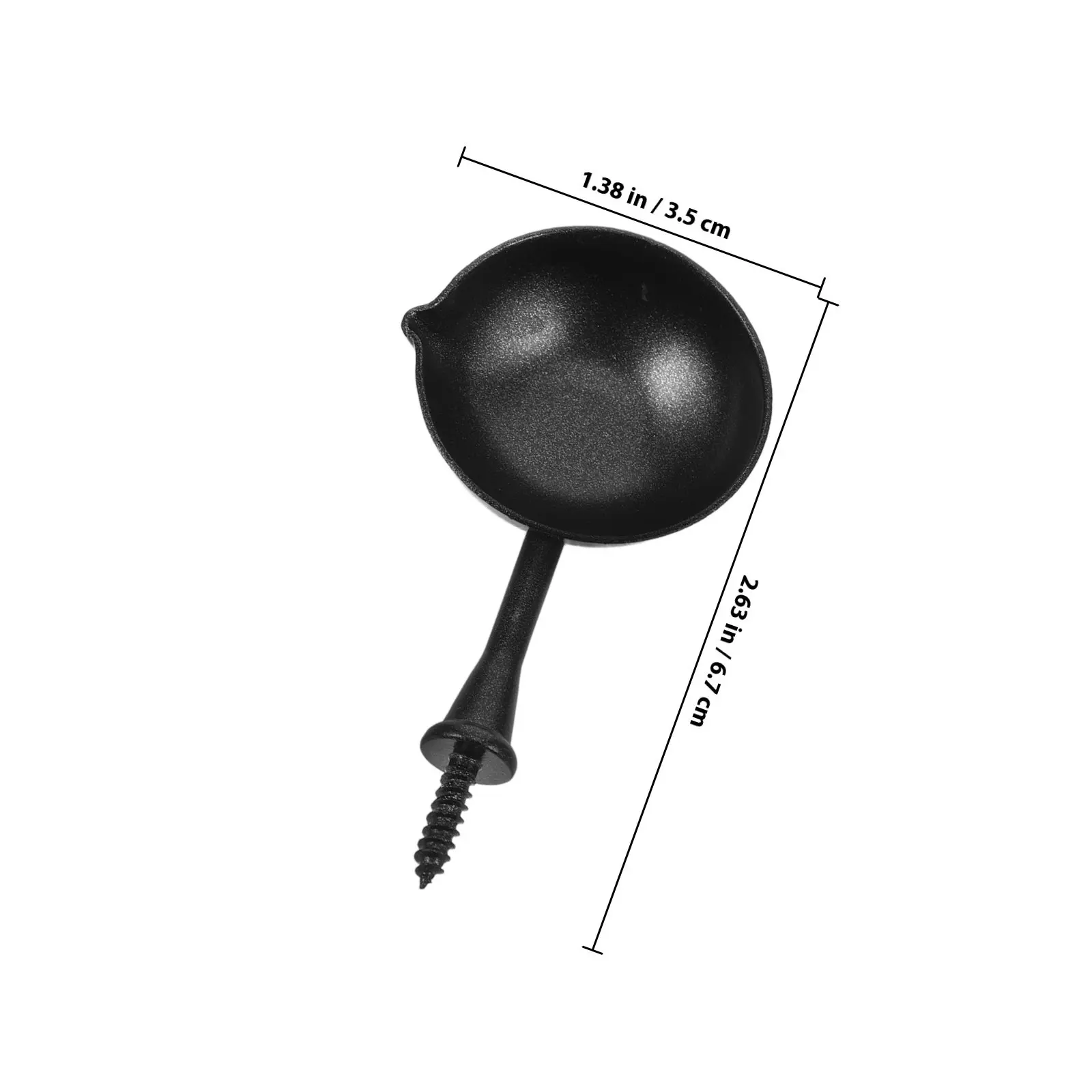 6Pcs 왁스 씰 스푼 철 소재 레트로 스타일 간편한 작동 왁스 씰 녹이는 스푼 봉투 및 DIY 씰링에 유용함