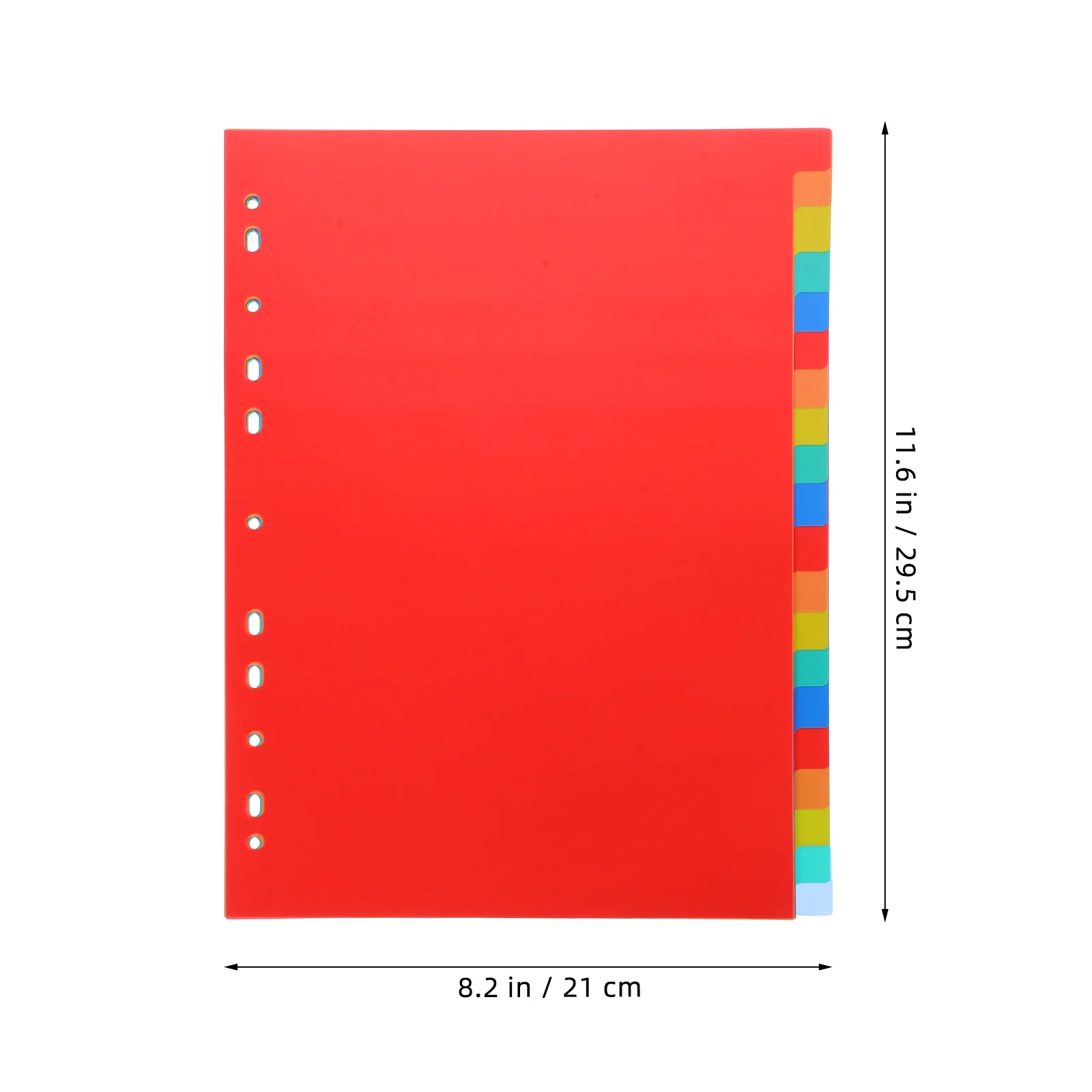 1 Set of Dividers for Binder A4 Dividers Loose-leaf Page Markers Punched Binder Notepad Markers