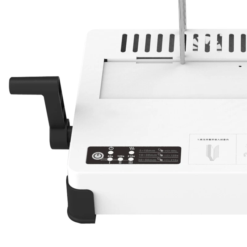 Máquina de Encadernação Cola Desktop Hot Melt Binder Térmica Documentos do Contrato Livro Envelopes 100w Rd50x - Imagem 2