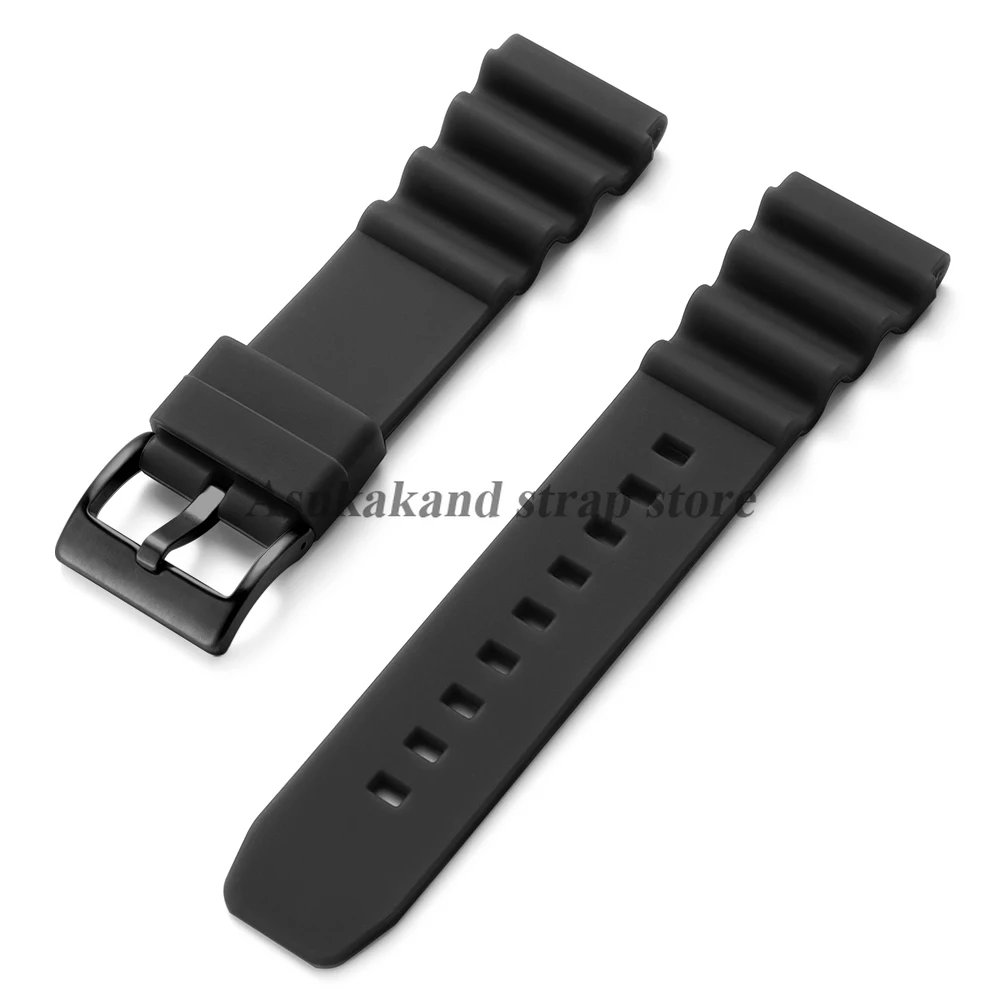 Men's Sport Waterproof Diving Silicone Watch Strap - 20mm/22mm