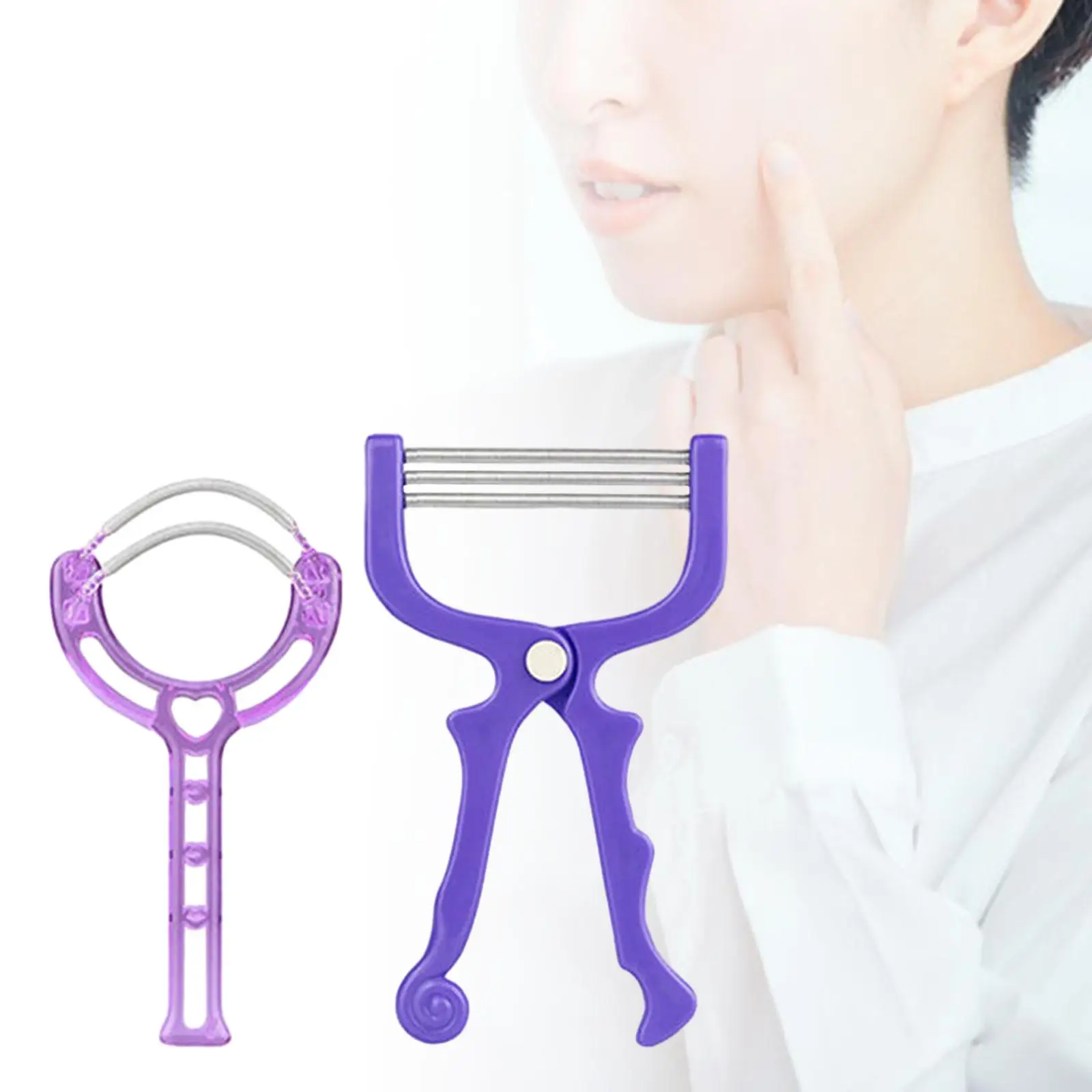 Hair Remover Spring Threading Tool Facial Hair Remover Epilator for Women Chin Hair Neck Sideburns Mustache Unsightly Hair