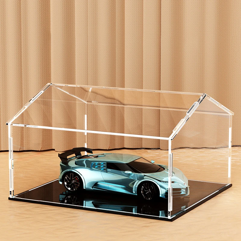

Clear Acrylic Display Case Polygon For Car Model,Action Figure,Lego,Gundam;Dustproof Blind Box Storage Countertop Box Showcase