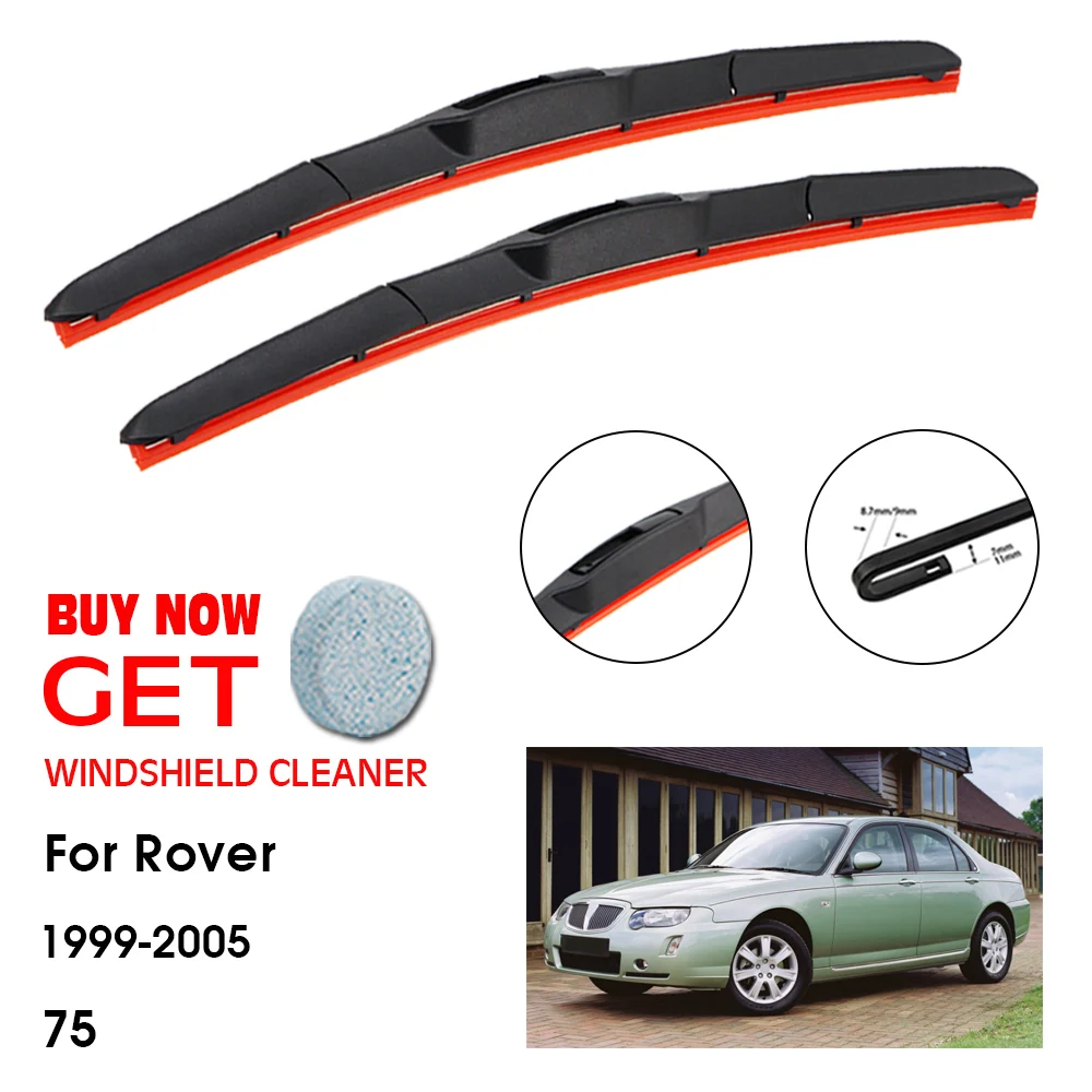 Car Wiper For Rover 75 22+22" 1999-2005 Front Window Washer Windscreen Windshield Silica Gel Wipers Blades Accessories