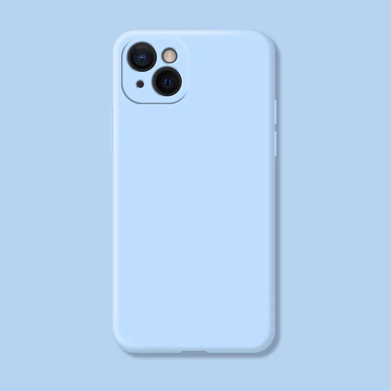 Premium Shockproof TPU Liquid Silicone Protective Phone Back Case - Original Cover