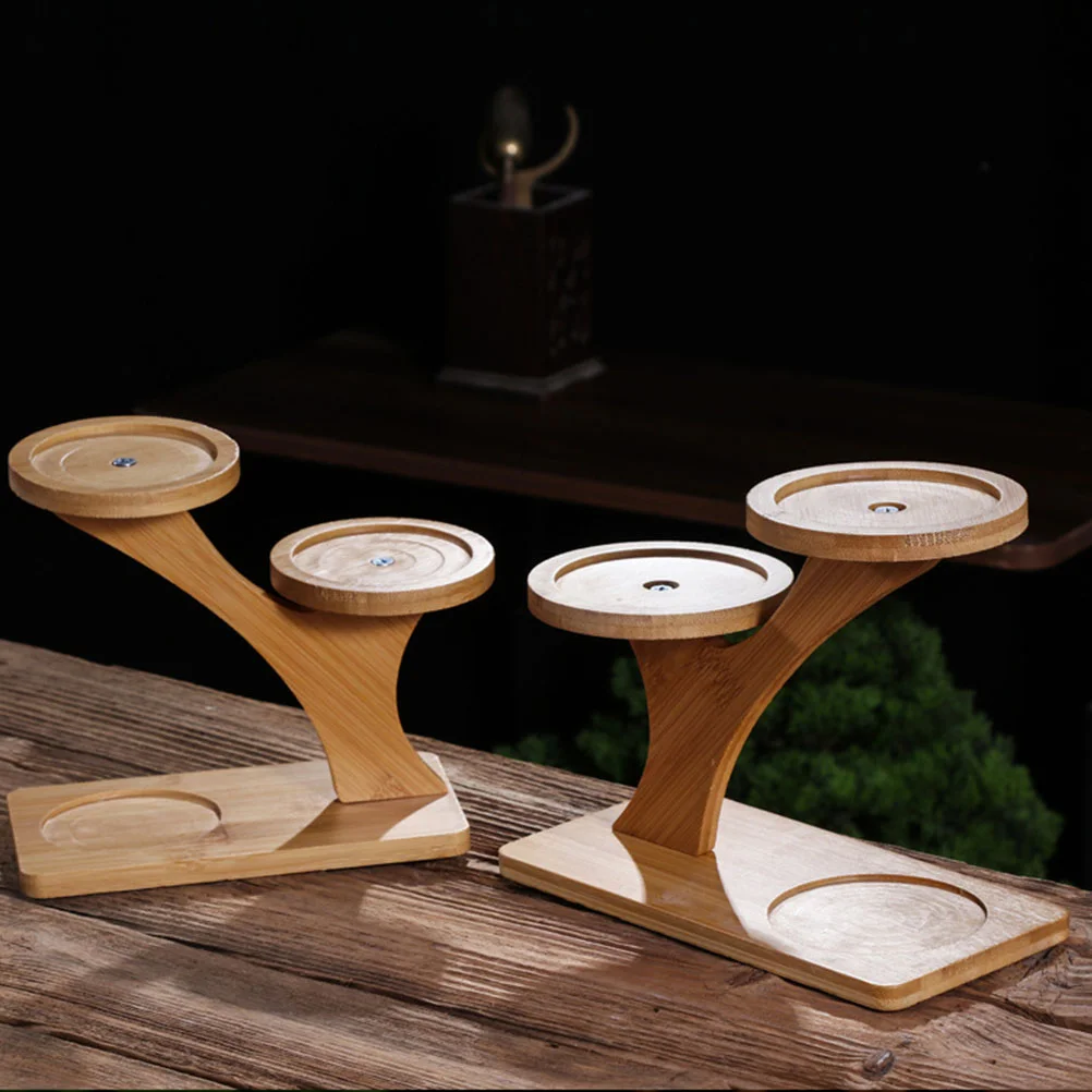 

2 шт. бамбуковый поднос, многоярусная полка, подставка для комнатных растений, столешница, угловой дисплей, настольная подставка для кофе, аксессуары, настольное окно