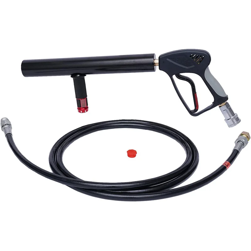 Pistola de co2 portátil para dj, máquina de jato de co2, coluna de ar + mangueira, canhão de co2, sem gelo, para boate, concerto, festa, casamento