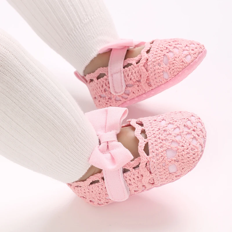 Spring and Autumn Baby Shoes Fashion Sweet Bow Casual Shoes Soft Sole Comfortable and Lightweight Walking Shoes 6