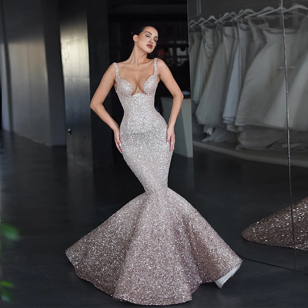 

Очаровательные вечерние платья-русалки для женщин, без рукавов, без бретелек, в пол, женское летнее платье 2024