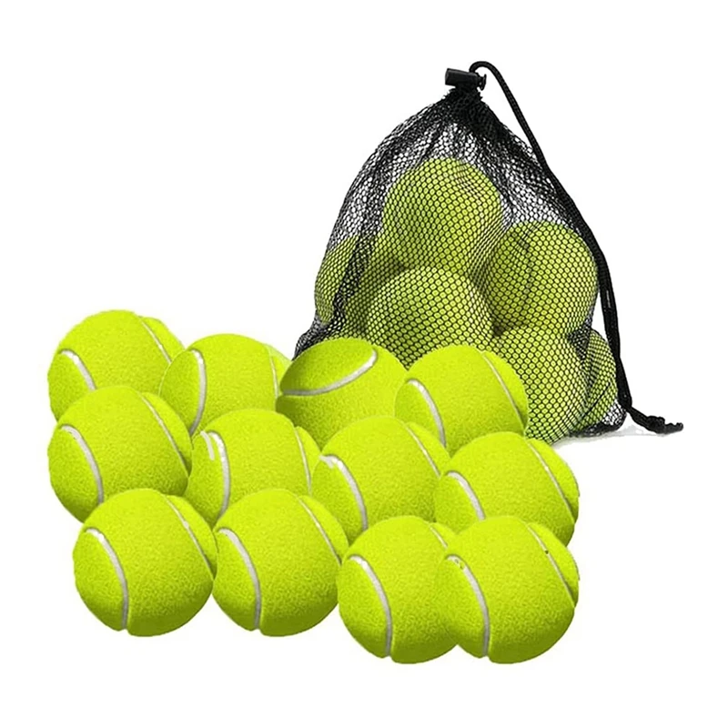 

NEW-24 Pack Tennis Balls With Storage Bag - Fine Quality Thick-Walled Tennis Ball - Perfect For Tennis, And Cricket
