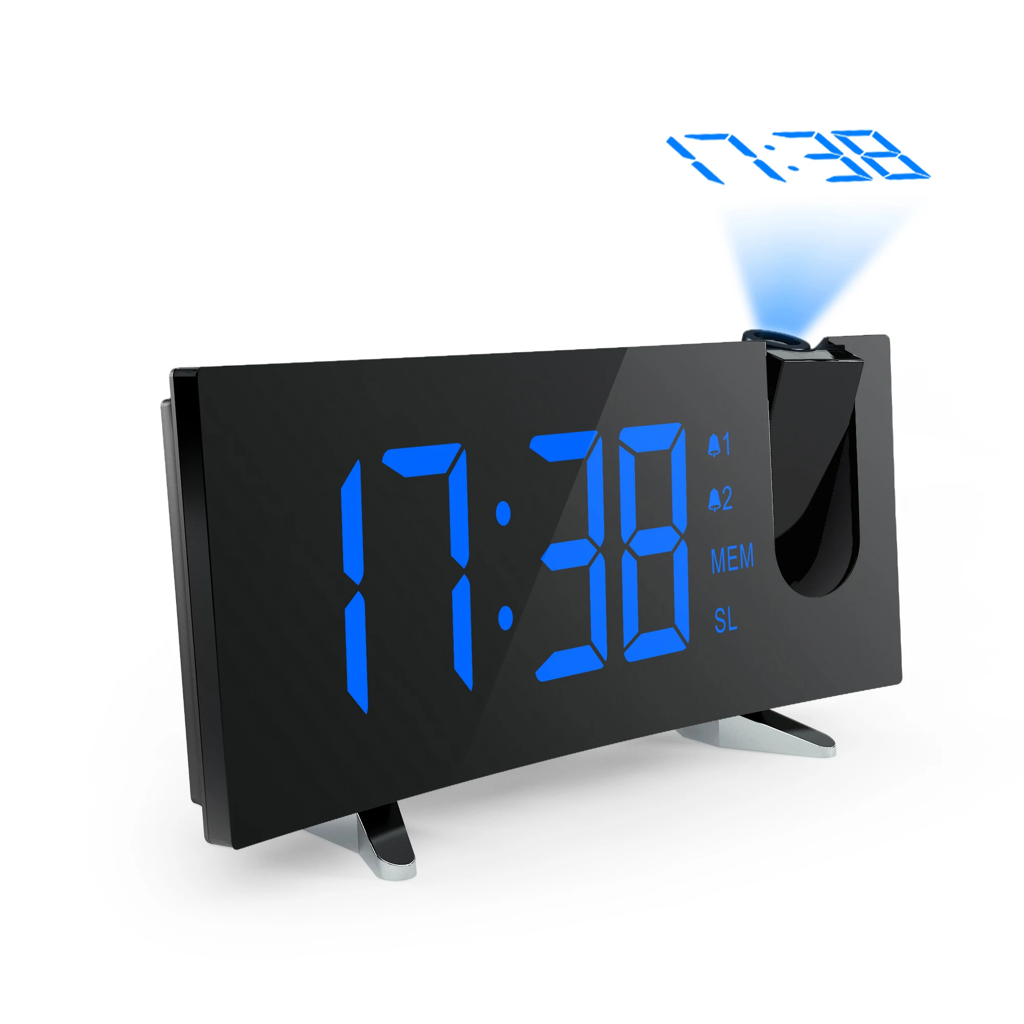 

Smart Analog Led Alarm Clock ABS Material Multi-function Digital Projector Clock