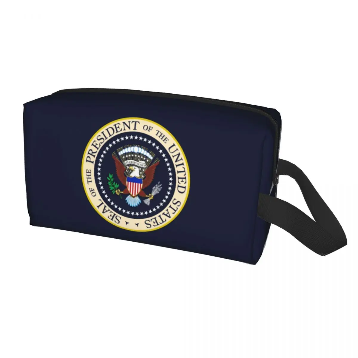 

The President Of The United States Makeup Bag Travel Organizer Kawaii Donald Trump USA Vote Election Presidential Logo Toiletry