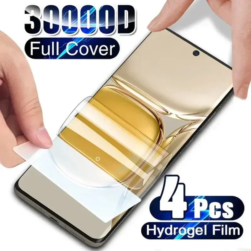 

4PCS Full Cover Hydrogel Film For Huawei P30 P20 P40 Lite P50 Pro Screen Protector For Huawei Mate 30 20 40 50 Pro Lite Film