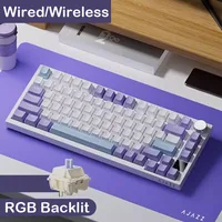 AJAZZ AK820/AK820Pro Mechanical Keyboard TFT Screen Multifunctional Knob Gaming Keyboard Wired/2.4GHz/BT Connect PC Keyboard 2