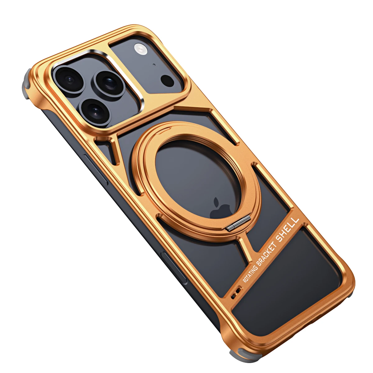Orange Aluminium Alloy Metal Case For iPhone 17 Pro Max 16 15 14 ...