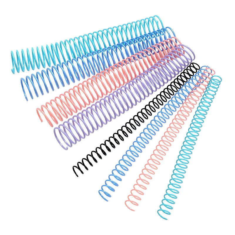 18-40mm Large Capacity A4 30 Hole Spiral Binding Coil Single Wire Book Ring Strip DIY Notebook Office Accessories Plastic Binder