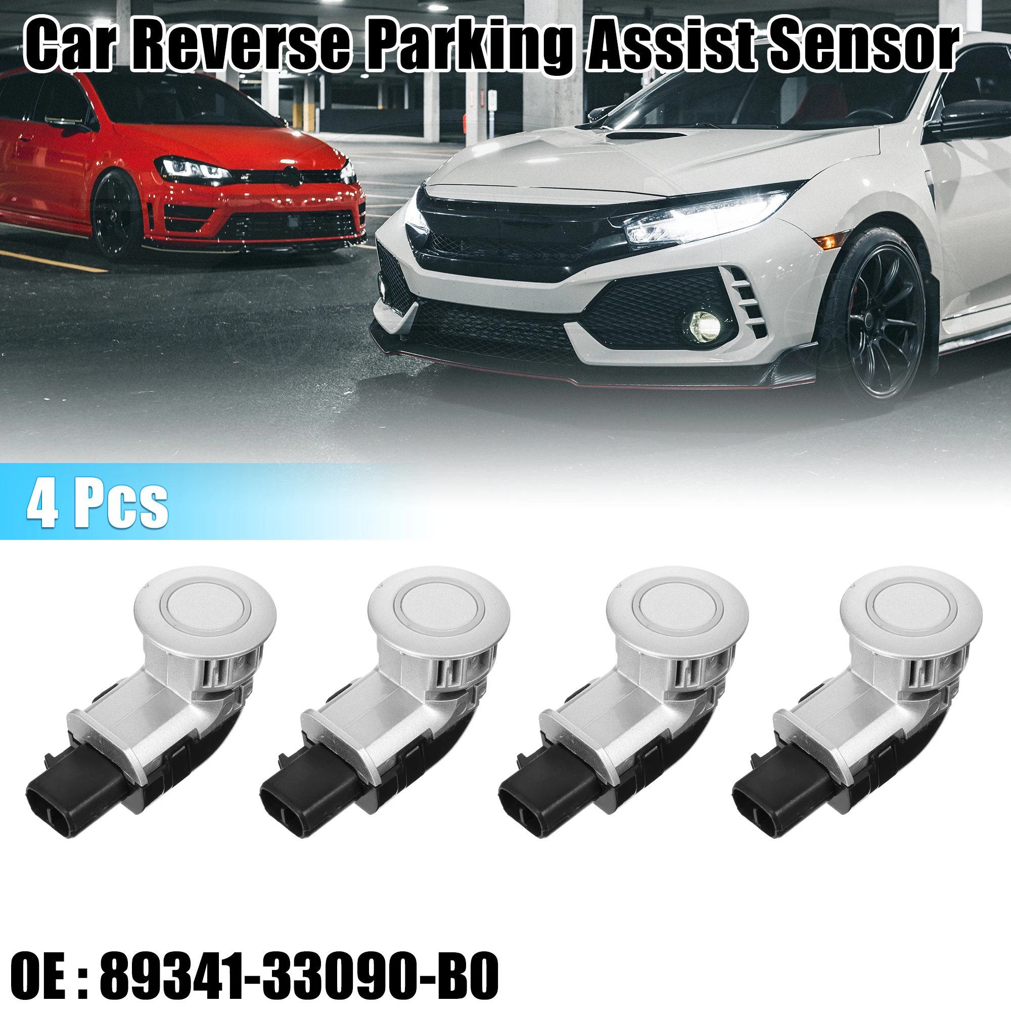 

Uxcell 4 Pcs Car Reverse Parking Assist Sensor for Toyota Corolla E120 01-07 89341-33090-B0