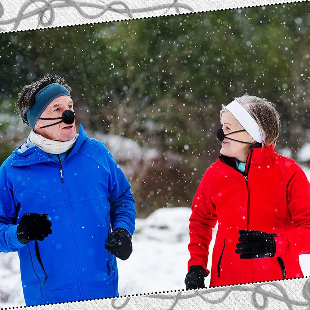 Description Picture 4 of itemCrochet Nose Cover Nose Warmer Anti Dust Handmade Nose Mitten Windproof Soft Nasal Cover Breathable for Outdoor Frost Protection