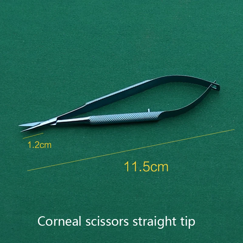 Titanium/stainless steel Dental Scissors Ophthalmic Surgery Instruments 12.5cm corneal scissors eyelid tools ophthalmic tool surgical instruments cornea scissors