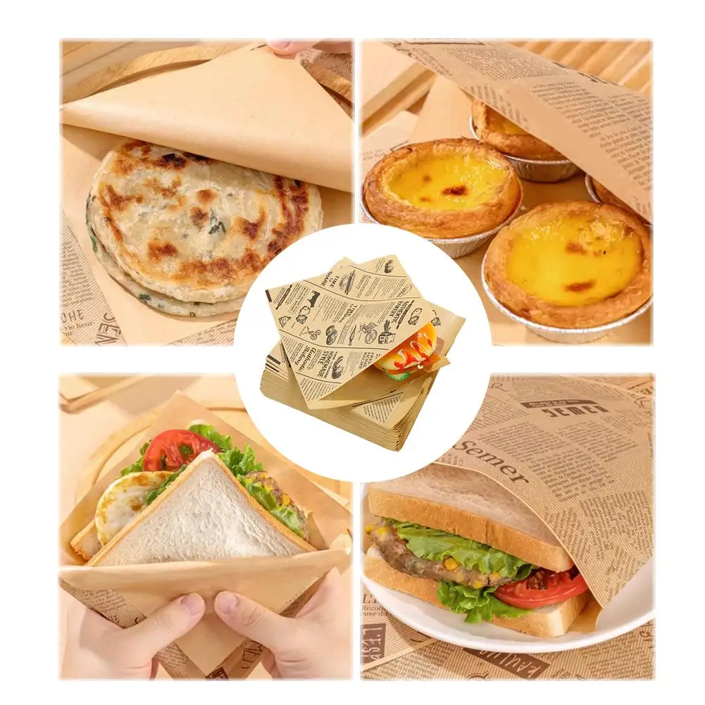 Food-Grade Greaseproof Parchment Paper Sheets for Burgers, Sandwiches, Fast Food Packag... - SKU GPPS1608 - UGI Packaging