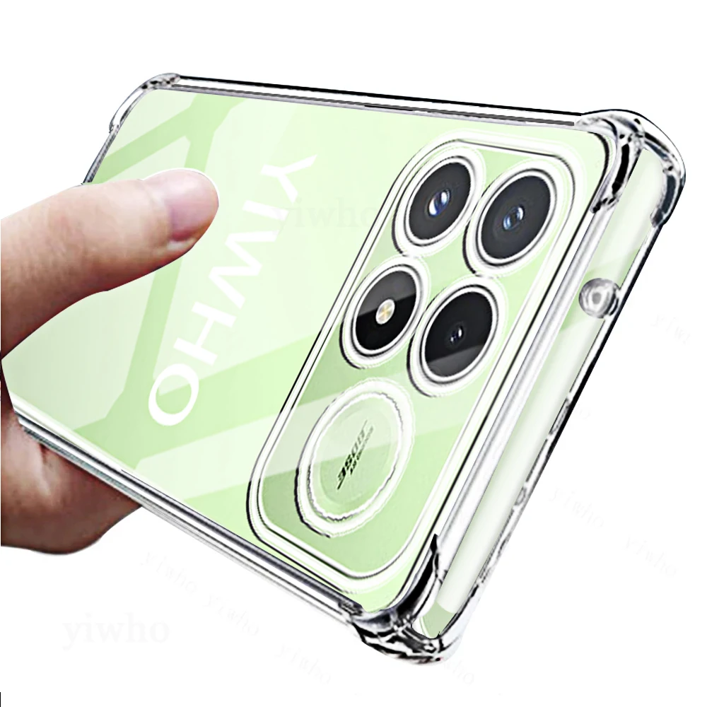Shockproof Transparent Soft TPU Phone Case - Pack of 1-10, Clear