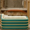 Plastic Inflatable Bathtub Adult Baby Pool Large PVC Foldable Portable Bathtub 220v/110v ,130*80*52cm/140*90*53 cm Optional 5