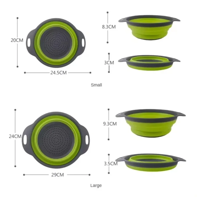 Foldable Silicone Colander 6