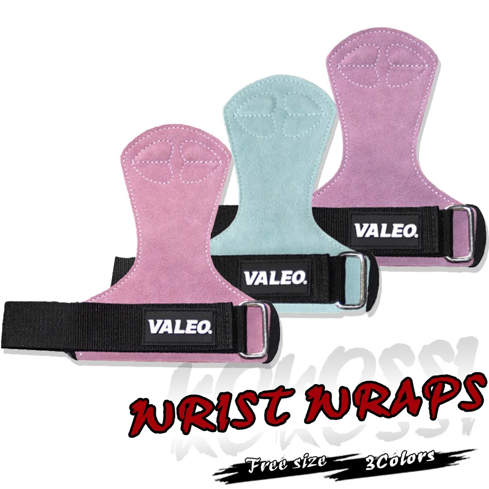 

KoKossi Cowhide Wrist Support Men Women Weightlifting Bodybuilding Fitness Palm Protection Non-Slip Grip Thickened Sports Ware