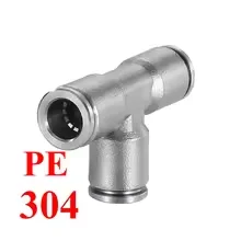 Stainless Steel Quick Release Pneumatic Push-In Air Fitting