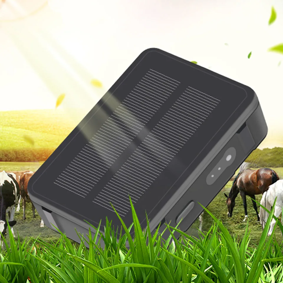 

New Product Solar Powered GPS Tracker V34 9000mAh Long Battery Wifi Tracking Location For Cattle Sheep Animals