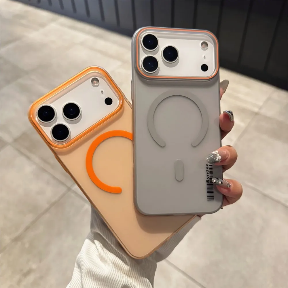 Official Matte Clear Magnetic Hard PC Phone Case with MagSafe Compatibility