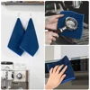 380gsm Thick Microfiber Waffle Weave Dish Drying Cloth Household Kitchen Glass Cleaning Cloth Tea Towels Set 13"x13" 6 Pack 4