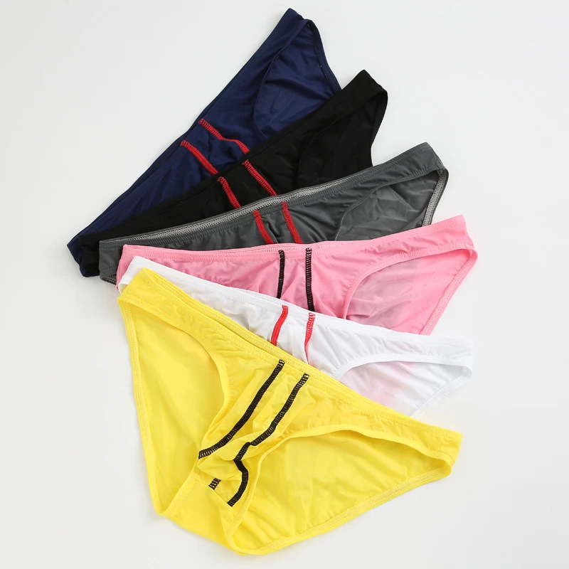 

1pc New Men's Sexy Low Waist Soft Briefs Shorts U-convex Pouch Brief Man Panties Underwear Lingerie Underpants