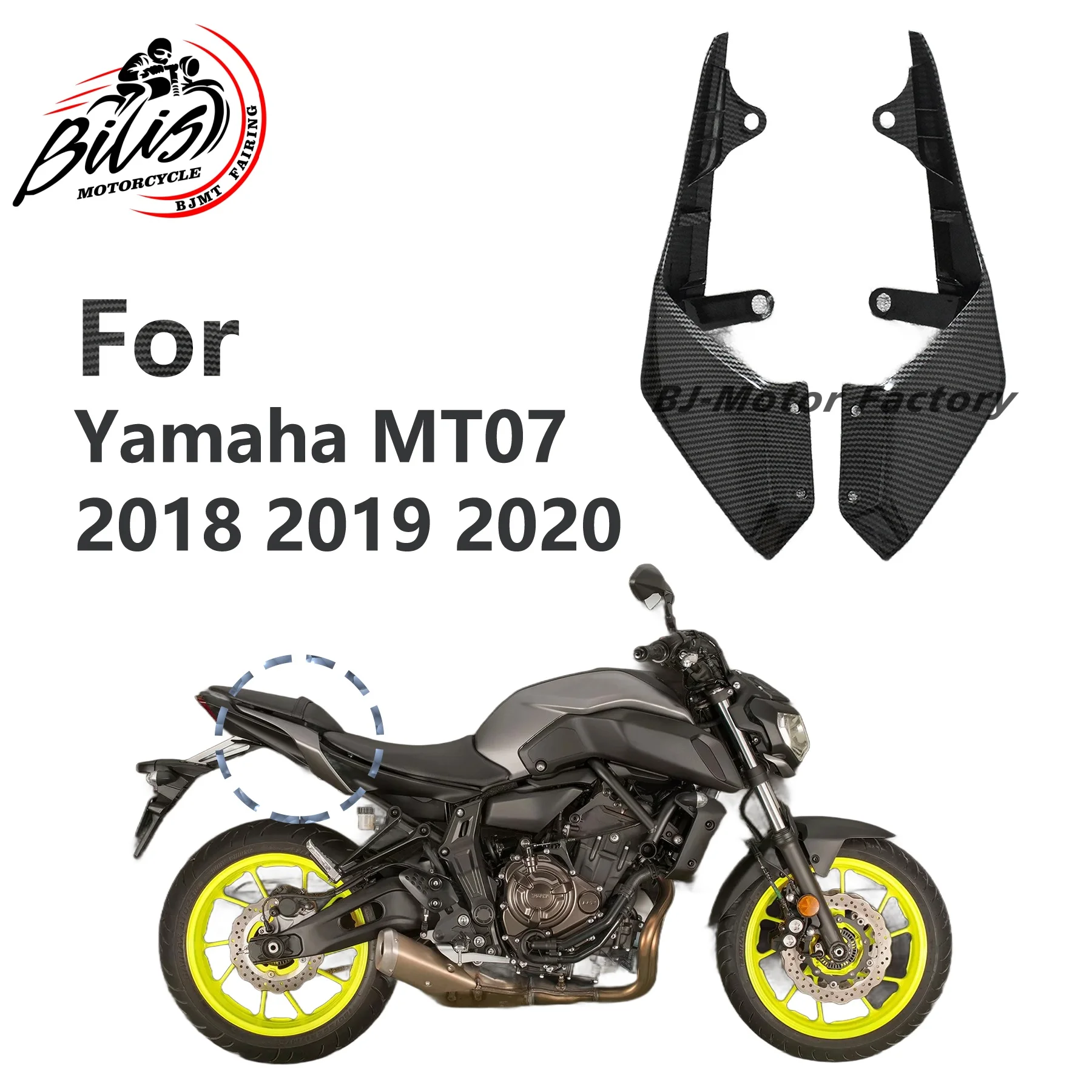Rear Tail Side Seat Upper Cover Fairing Fit For YAMAHA MT-07 MT07 2018 ...
