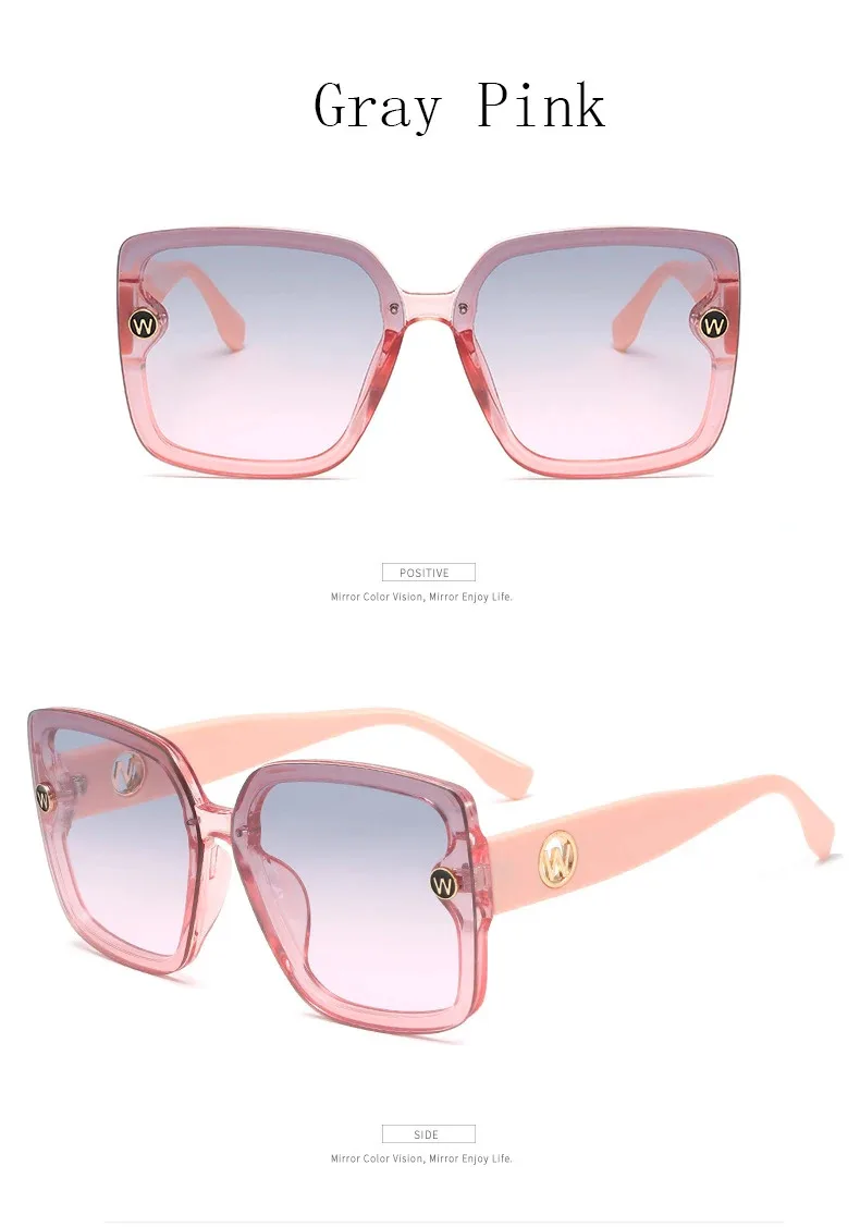 Unisex-Sonnenbrille mit quadratischem Gestell