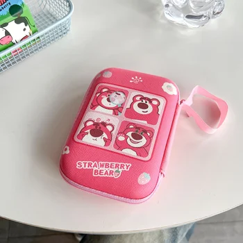 Portamonete portatile da 1 pezzo con Disney Lotso e Winnie the Pooh, grazioso, resistente e con coperchio.