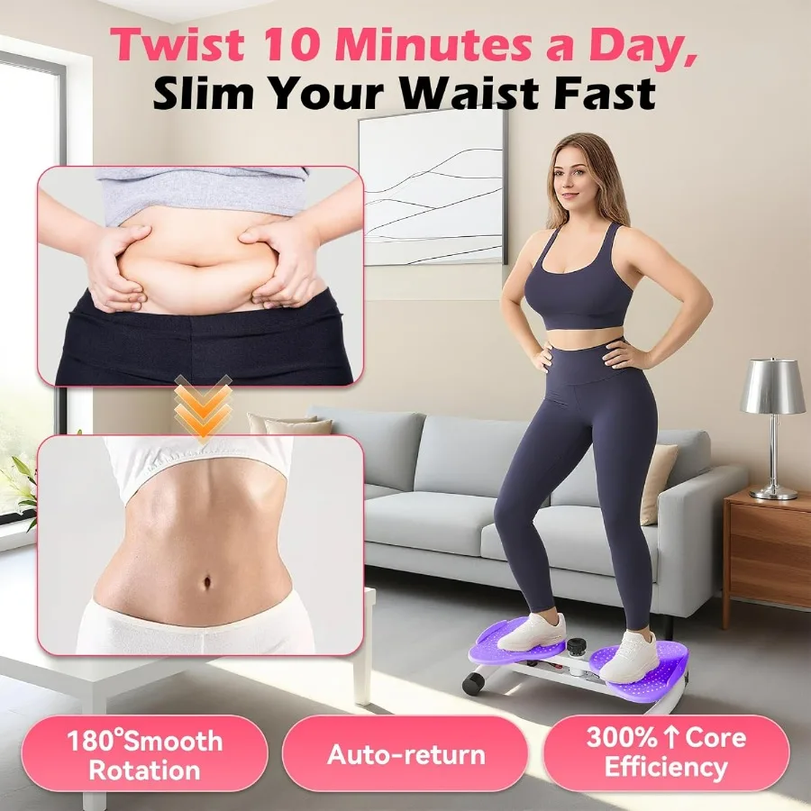 Waist Twisting Machine, Ab Twister for Home Workout, Twister Board for Exercise, Full Body Slimming & Core Training, Twist Machi