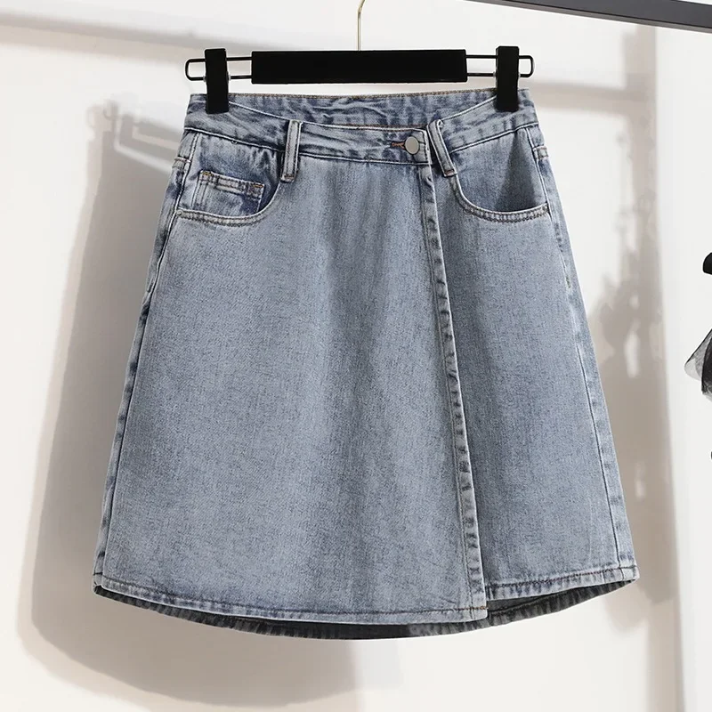 Shorts Skirts Women Summer Large Size 5XL A-line Pockets All-match Korean-style Wide-leg Trendy Chic Solid New 2023 High Waist