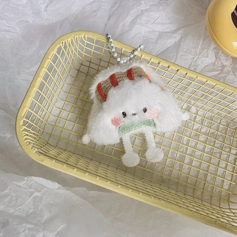 1pc Cute Staple Food Keychain Sweet Cute Bag Pendant Charms Car Keyring Accessories for Women Couples Kawaii Gift