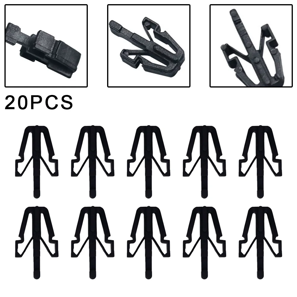 

20PCS Brand New Car Front Nylon Grille Clip For Holden Rodeo For Isuzu Pickup KBZ TFR D-MAX For L200 Black Accessories 13x22mm