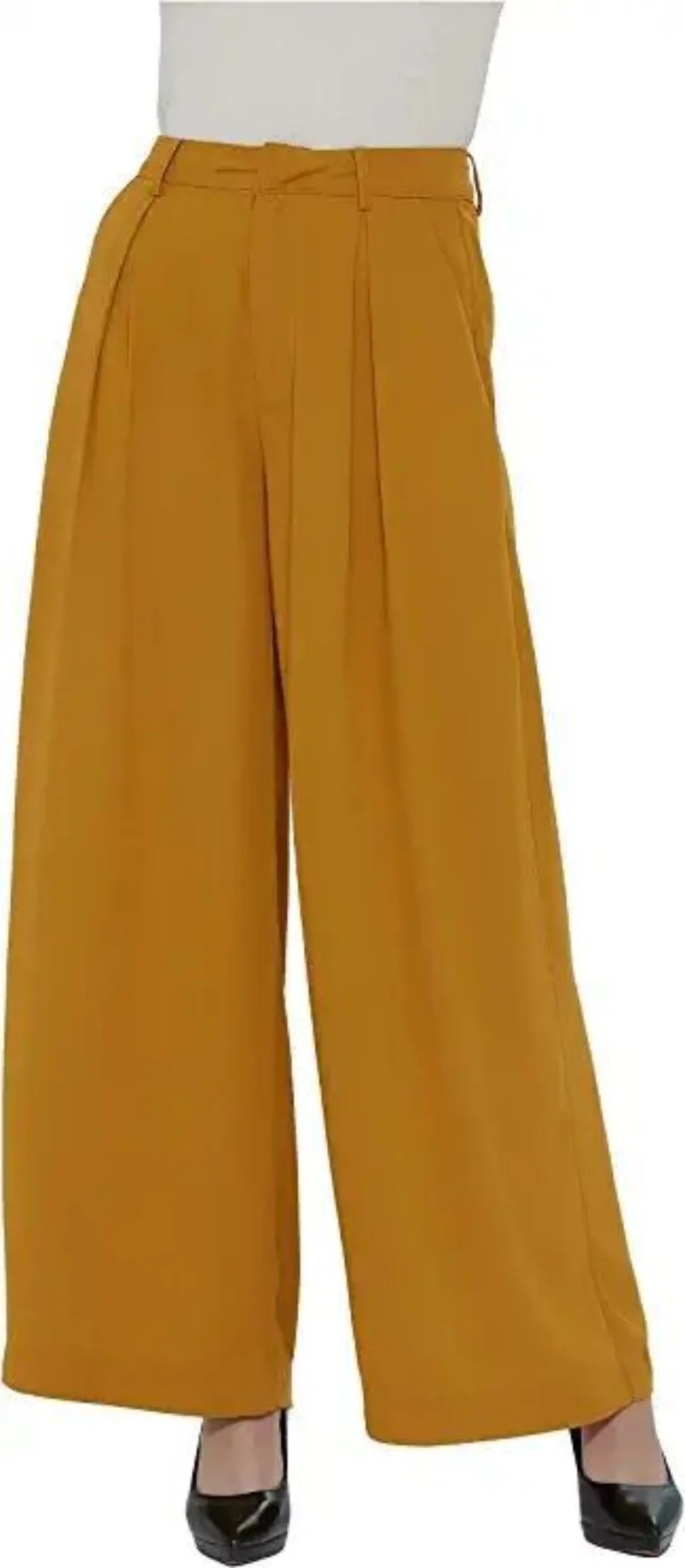 Women Autumn High Waist Casual Wide Leg Long Pants Trousers Women's High Waist Casual Wide Leg Pants Casual Commuter Pants